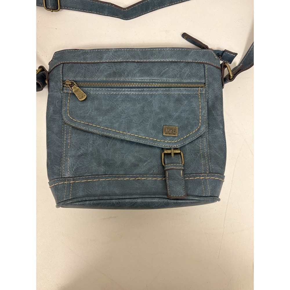 BOC Born Blue Crossbody Purse With Gold Accent Hardware  w/ Power Bank